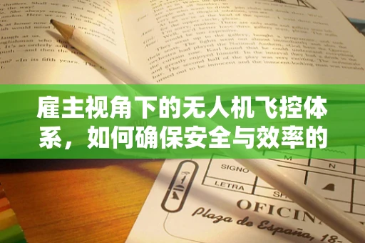 雇主视角下的无人机飞控体系，如何确保安全与效率的双重保障？