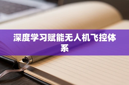 深度学习赋能无人机飞控体系